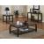 Dixon Rectangular Wood Veneer Sofa Table with Lower Shelf