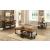 Shepherd Wood End Table with Metal Casters