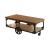 Shepherd Wood Coffee Table with Metal Casters