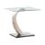 Pruitt Glass Top Square End Table