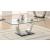 Pruitt Glass Top Coffee Table with Metal Base