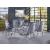Dekel Glass/Steel Dining Room Set