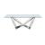 Dekel Glass/Steel Dining Table