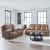 Callihan Leather Power Reclining Living Room Set | Charcoal
