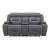 Chapman Power Reclining Leather Set | Alpine Gray or Coal