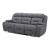 Chapman Leather Power Reclining Set | Alpine Blue Gray