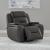 Chapman Leather Swivel Power Recliner w/USB Chargers