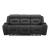 Chapman Leather Power Reclining Set | Alpine Coal Black