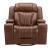 Caswell Leather Swivel Power Recliner w/USB Chargers