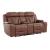 Caswell Leather Power Reclining Loveseat w/Console & USB Chargers