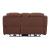 Caswell Leather Power Reclining Loveseat w/Console & USB Chargers