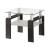 Dyer Tempered Glass End Table with Shelf