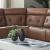 Beckham Leather 6-Piece Power Reclining Sectional w/USB Chargers