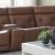 Beckham Leather 6-Piece Power Reclining Sectional w/USB Chargers