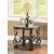Laney Glass/Wood Rectangular End Table