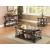Laney Glass/Wood Rectangular End Table