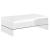 Airell Rectangular Coffee Table with Glass Shelf