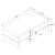 Airell Rectangular Coffee Table with Glass Shelf