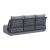 Mekan Olefin/Aluminum Outdoor Sofa