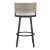 Midnight Wave Olefin/Synthetic Rattan Weave Outdoor Barstool