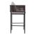 Palm Paradise Olefin/Aluminum/Synthetic Rattan Weave Barstool