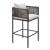 Palm Paradise Olefin/Aluminum/Synthetic Rattan Weave Barstool