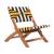 Sunbeam Synthetic Rattan Weave/Wood Outdoor Lounge Chair