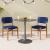 Soleil Round Steel Dining Table