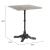 Alfresco Square Faux Concrete/Metal Outdoor Dining Table