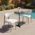 Bege Olefin/Aluminum Outdoor Dining Chair
