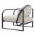 Flakt Polyester/Aluminum Outdoor Accent Chair