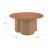 Soka Round Aluminum/Synthetic Rattan Weave Outdoor Coffee Table