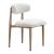 Bege Olefin/Aluminum Outdoor Dining Chair
