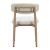 Bege Olefin/Aluminum Outdoor Dining Chair
