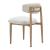 Bege Olefin/Aluminum Outdoor Dining Chair