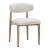 Bege Olefin/Aluminum Outdoor Dining Chair