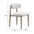 Bege Olefin/Aluminum Outdoor Dining Chair