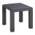 Rolig Square Aluminum Outdoor Side Table