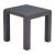 Rolig Square Aluminum Outdoor Side Table
