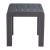 Rolig Square Aluminum Outdoor Side Table