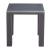 Rolig Square Aluminum Outdoor Side Table