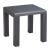 Rolig Square Aluminum Outdoor Side Table