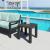 Rolig Square Aluminum Outdoor Side Table