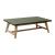 Dert Rectangular Faux Concrete/Wood Coffee Table