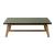 Dert Rectangular Faux Concrete/Wood Coffee Table
