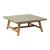 Kert Square Faux Concrete/Wood Outdoor Coffee Table
