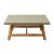 Kert Square Faux Concrete/Wood Outdoor Coffee Table