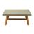 Kert Square Faux Concrete/Wood Outdoor Coffee Table