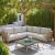 Kert Square Faux Concrete/Wood Outdoor Coffee Table