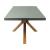Suan Rectangular Faux Concrete/Wood Dining Table